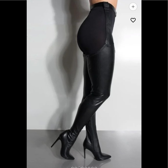 Faux Leather Cheeky Chaps Heels - Picture 1 of 3